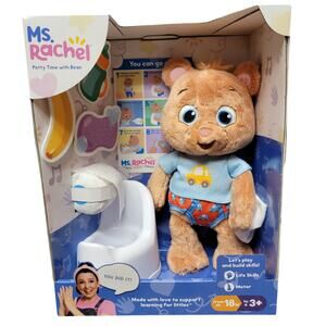 Ms Rachel Potty Time with Bean Toy Teddy Bear Toilet 18M+ Motor Life Skills Gift